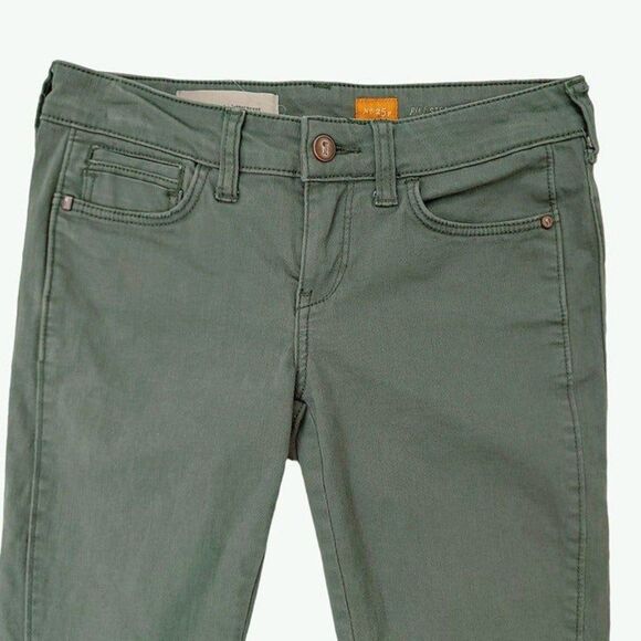 Anthropologie Pilcro Womens Jeans 25 Green Fit Ankle Slim Straight Stretch Denim - Picture 2 of 11